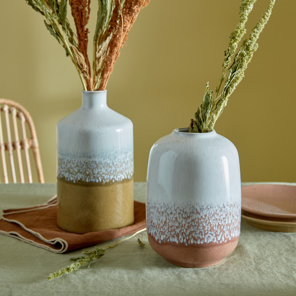 Denby Kiln Accents Ochre Large Bottle Vase